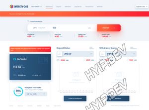 goldcoders hyip template no. 140, account page screenshot
