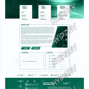 goldcoders hyip template no. 141, home page screenshot