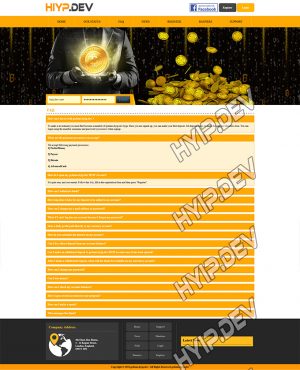 goldcoders hyip template no. 145, default page screenshot