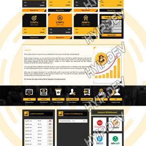 goldcoders hyip template no. 145, home page screenshot