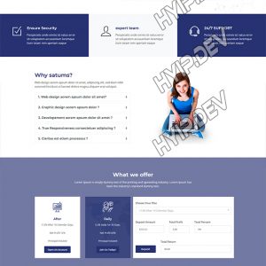 goldcoders hyip template no. 150, home page screenshot