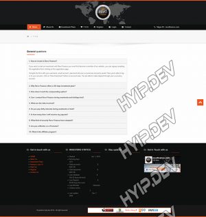 goldcoders hyip template no. 154, default page screenshot