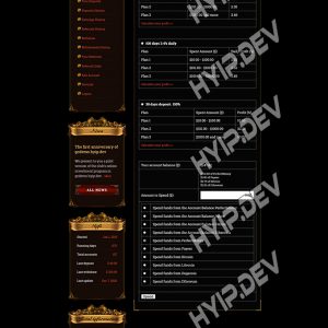 goldcoders hyip template no. 158, deposit page screenshot
