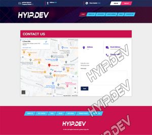goldcoders hyip template no. 161, support page screenshot