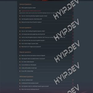 goldcoders hyip template no. 162, default page screenshot