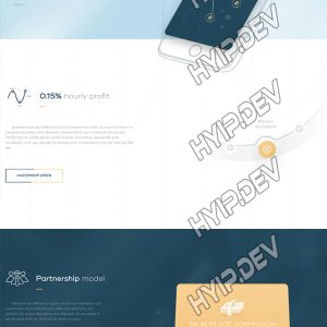 goldcoders hyip template no. 164, home page screenshot