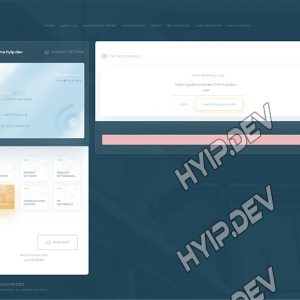goldcoders hyip template no. 164, referral page screenshot