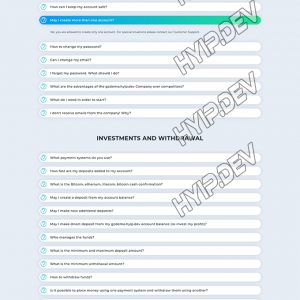 goldcoders hyip template no. 169, default page screenshot