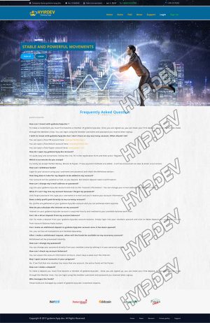 goldcoders hyip template no. 171, default page screenshot
