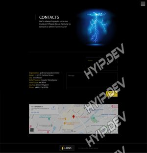 goldcoders hyip template no. 173, support page screenshot