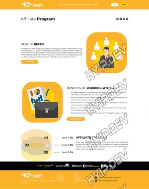 goldcoders hyip template no. 174, about page screenshot