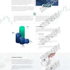 goldcoders hyip template no. 176, about page screenshot