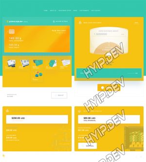 goldcoders hyip template no. 181, account page screenshot