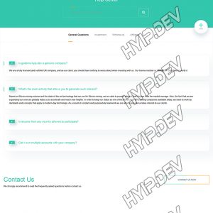 goldcoders hyip template no. 181, default page screenshot