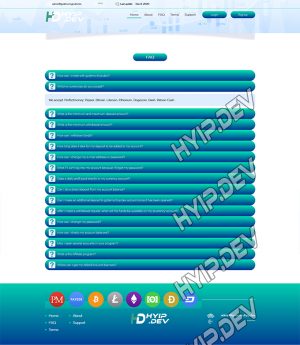 goldcoders hyip template no. 184, default page screenshot
