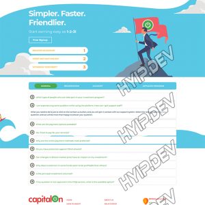 goldcoders hyip template no. 187, default page screenshot