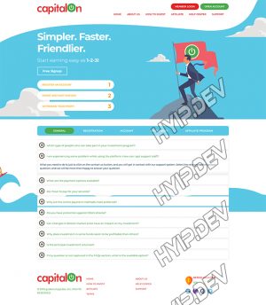 goldcoders hyip template no. 187, default page screenshot