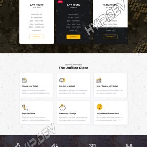 goldcoders hyip template no. 188, home page screenshot