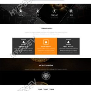 goldcoders hyip template no. 189, home page screenshot